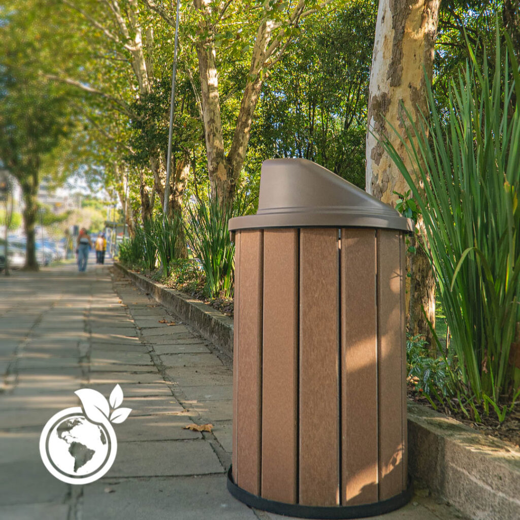 Feed de mídia paga da Lixeira de madeira plástica MBS